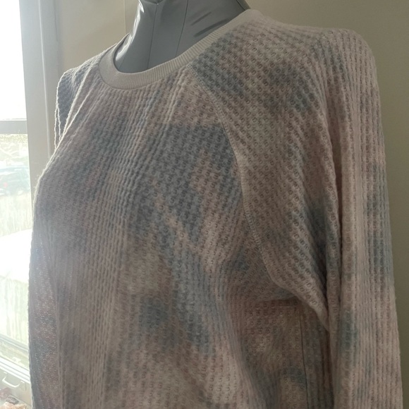 Danskin Marble Print Waffle 2pc Pj Set Size Large - Picture 2 of 15